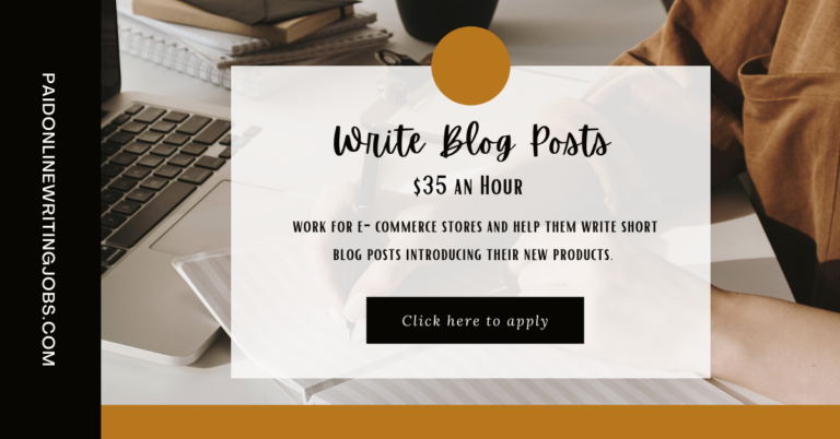 Write Blog Posts